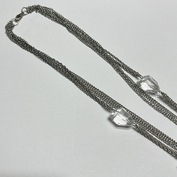Free w/Bundle Long Silver tone necklace - Picture 3 of 3